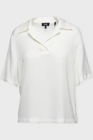 THEORY Blus Fluid Polo XS