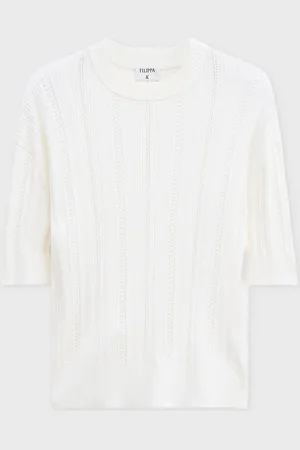 Filippa K T-shirt Braid Knit XS