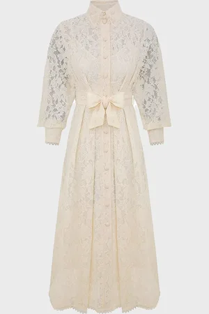 ZIMMERMANN Klänning Dawning Tuck Midi 0 (XS-S)