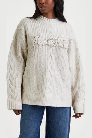 ROTATE Tröja Cable Knit Logo 34