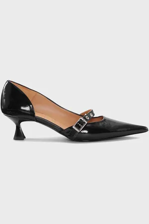 Ganni Pump Feminine Buckle Kitten Heel EUR 36