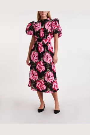 ROTATE Klänning Jacquard Bell Maxi /rosa 34