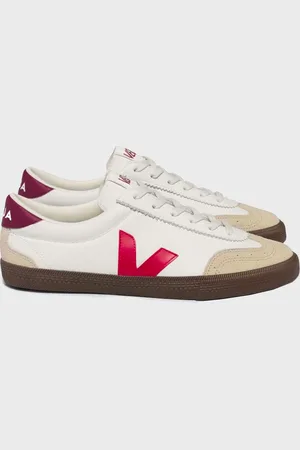 Veja Sneakers Volley Suede Leather Trimmed /brun /röd EUR 36