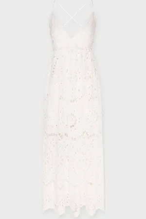 ZIMMERMANN Klänning Lexi Embroidered Slip 0 (XS-S)