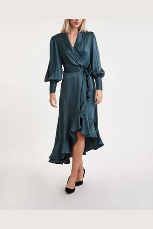 ZIMMERMANN Klänning Silk Wrap Midi 0 (XS-S)