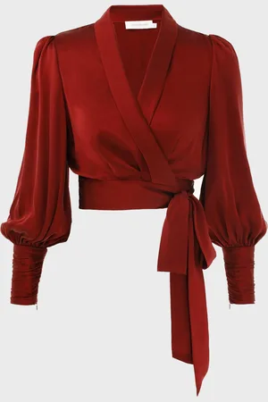 ZIMMERMANN Silk Wrap Top 0 (XS-S)
