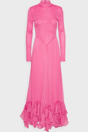 ROTATE Klänning Chiffon Maxi Ruffle 34