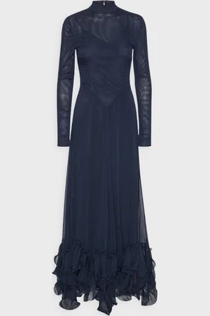 ROTATE Klänning Chiffon Maxi Ruffle 34