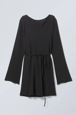 yui mini slip dress - Black