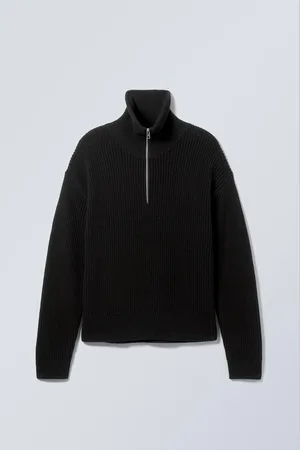 Weekday Turtleneck med halv dragkedja i ullblandning