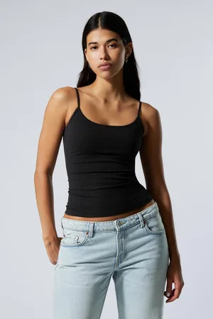 Weekday Tight strappy scoop-neck linne