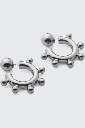 Weekday Pierced Bead Hoop-örhängen
