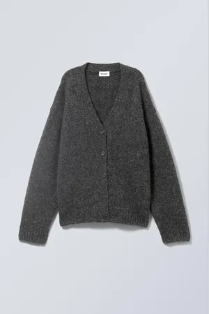 Weekday Stickad Enkelknäppt Cardigan