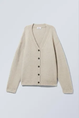 Weekday Stickad Enkelknäppt Cardigan