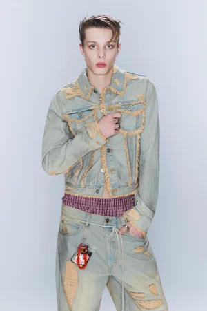 Cheap Monday CM x LB Looser rosa rip unisexjacka