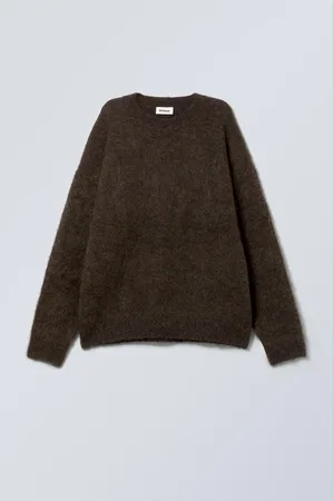 Weekday Oversized stickad tröja i mohairmix