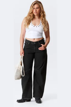 Weekday Lågmidjade Lediga Vida Jeans
