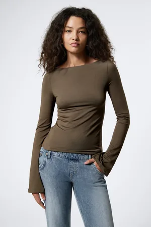 Weekday Annie Boatneck Långärmad Topp