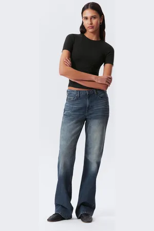 Weekday Moon Mid Waist Regular Bootcut Leg Jeans