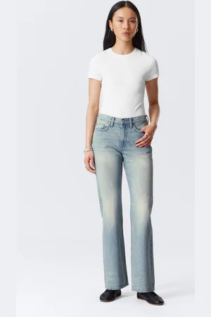 Weekday Moon Mid Waist Regular Bootcut Leg Jeans