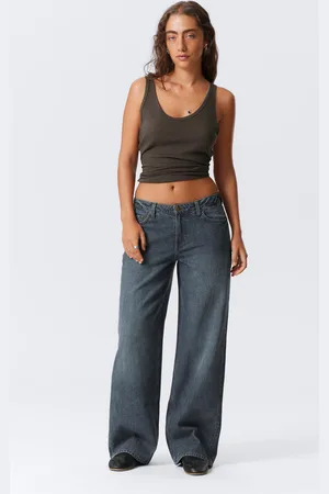 Weekday Ample Low Waist Loose Wide Leg Jeans