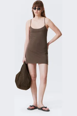 Weekday Kort strappy slipklänning