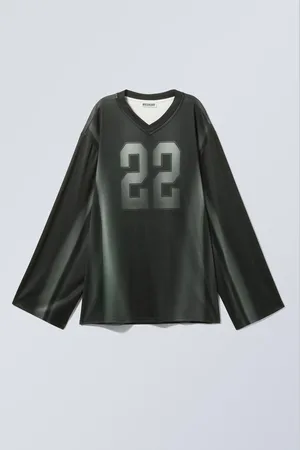Weekday Långärmad oversized sport-t-shirt