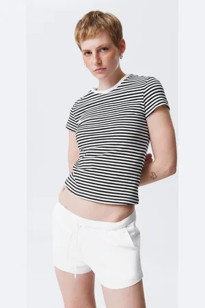 Weekday Smal kortärmad t-shirt i bomull