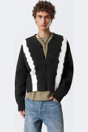 Weekday Stickad boxig tie-dye-cardigan