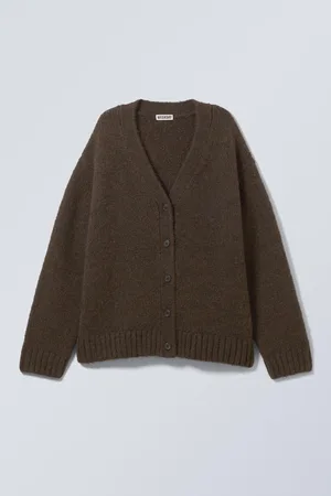 Weekday Stickad Enkelknäppt Cardigan