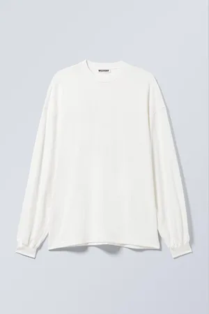 Weekday Långärmad oversized t-shirt med tryck