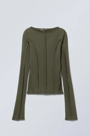 Weekday Långärmad mock neck topp