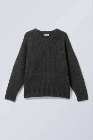 Weekday Oversized stickad tröja i ullblandning
