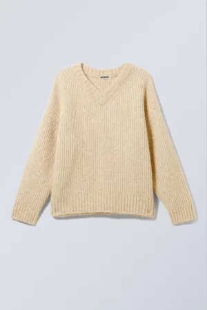 Weekday Oversized stickad tröja i ullblandning