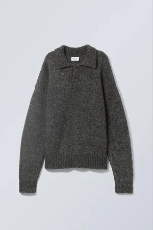 Weekday Bobby Relaxed Knitted Polo Sweater