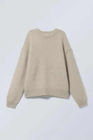 Weekday Avslappnad hårig stickad tröja
