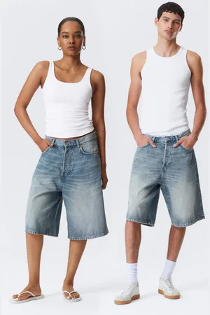 Weekday Astro Baggy shorts i denim med lös passform
